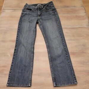 Rider by Lee Women’s Jeans Size 10 Dark Wash Mid-Rise Straight Leg Stretch Denim